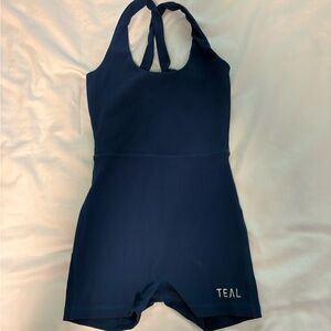 Navy Ribbed Kids One-Piece Bodysuit